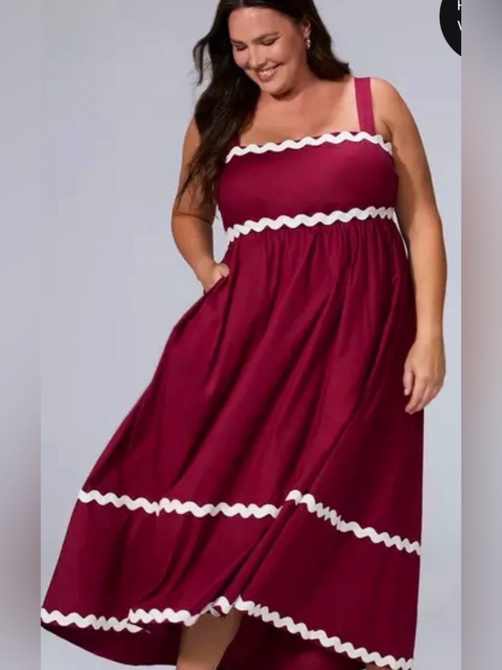 NWT Torrid Belle isle Maxi babydoll poplin dress size 2X
